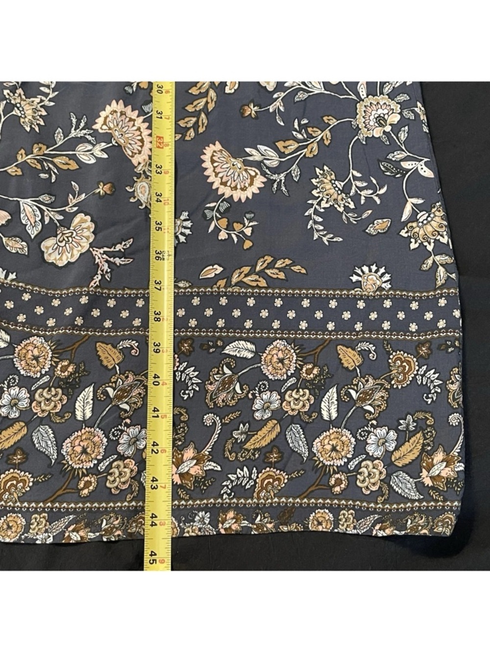 Bohme Maxi Dress Blue Paisley Cottagecore Spaghetti Strap Medium - Picture 6 of 7